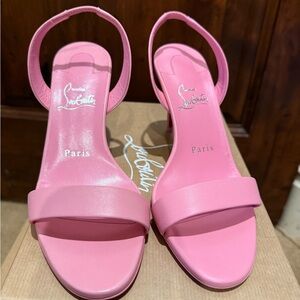 Christian Louboutin O Marylin 85 Pink Nappa Heels